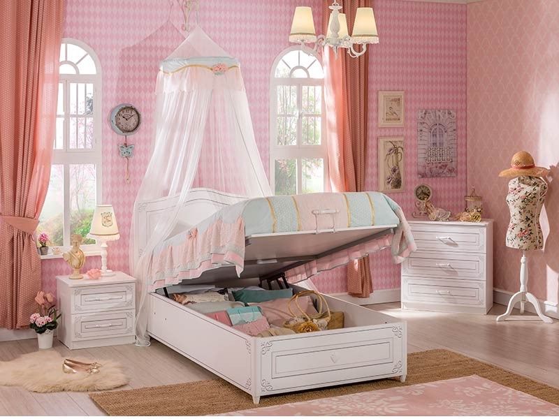 Παιδικό κρεβάτι με αποθηκευτικό χώρο SE-1705